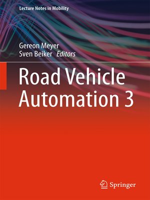 cover image of Road Vehicle Automation 3